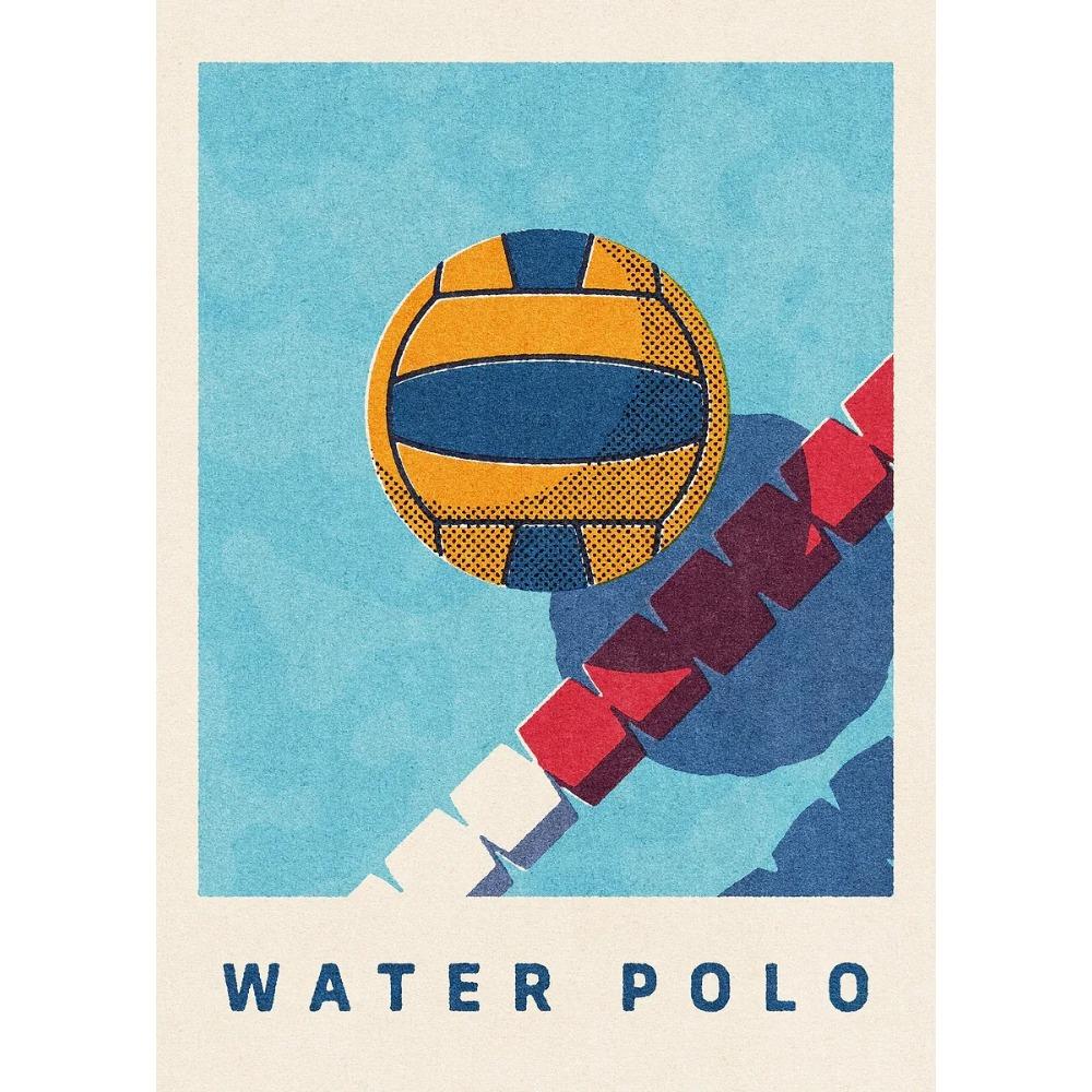 Palloni Sportivi Divertenti Giochi Estivi Poster Stampa Pallone da Rugby Pallacanestro Pittura su Tela per Cameretta Bambini Quadri da Parete Decorazione Camera da Letto Ragazzi