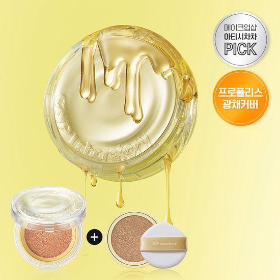 Cha & Park Propolis Ampoule In Cover Cushion 15g Refill Plan (Main Product + Refill)