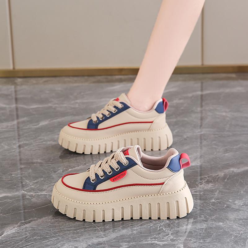Board Shoes New Autumn Pregnant Women Muffin Platform Shoes Size Increase Casual Sports Shoes