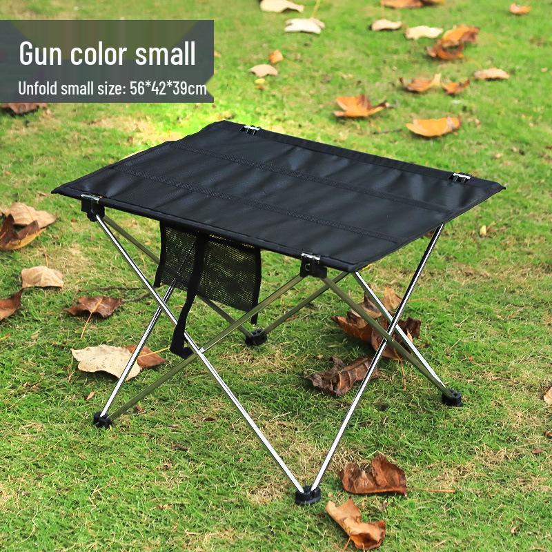 Portable Aluminum Folding Picnic Table for Outdoor Leisure & BBQs