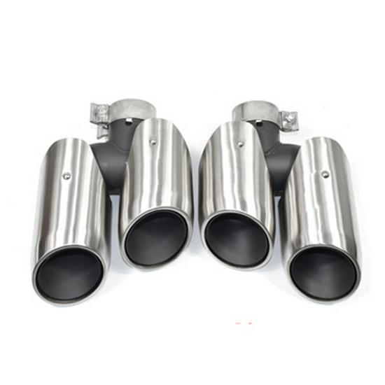 

Compatible Porsche Macan Sport Exhaust Pipe Tip - Triple Layer Four Outlet, Round/Square Mouth