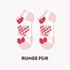 5 Pairs of Women's Summer Thin Shallow Mouth Lovely Breathable Short Boat Socks