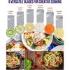 Vertical vegetable slicer and chopper Kitchen cabbage dicer, potato slicer with container, adjustable vegetable cutter,