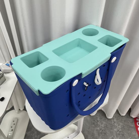 Top Cup Holder for Bogg Bag Cup Phone Organizer Tray Bag Top Snacks Drinks Storage Box for Stanley Tumbler Beach Camping Travel