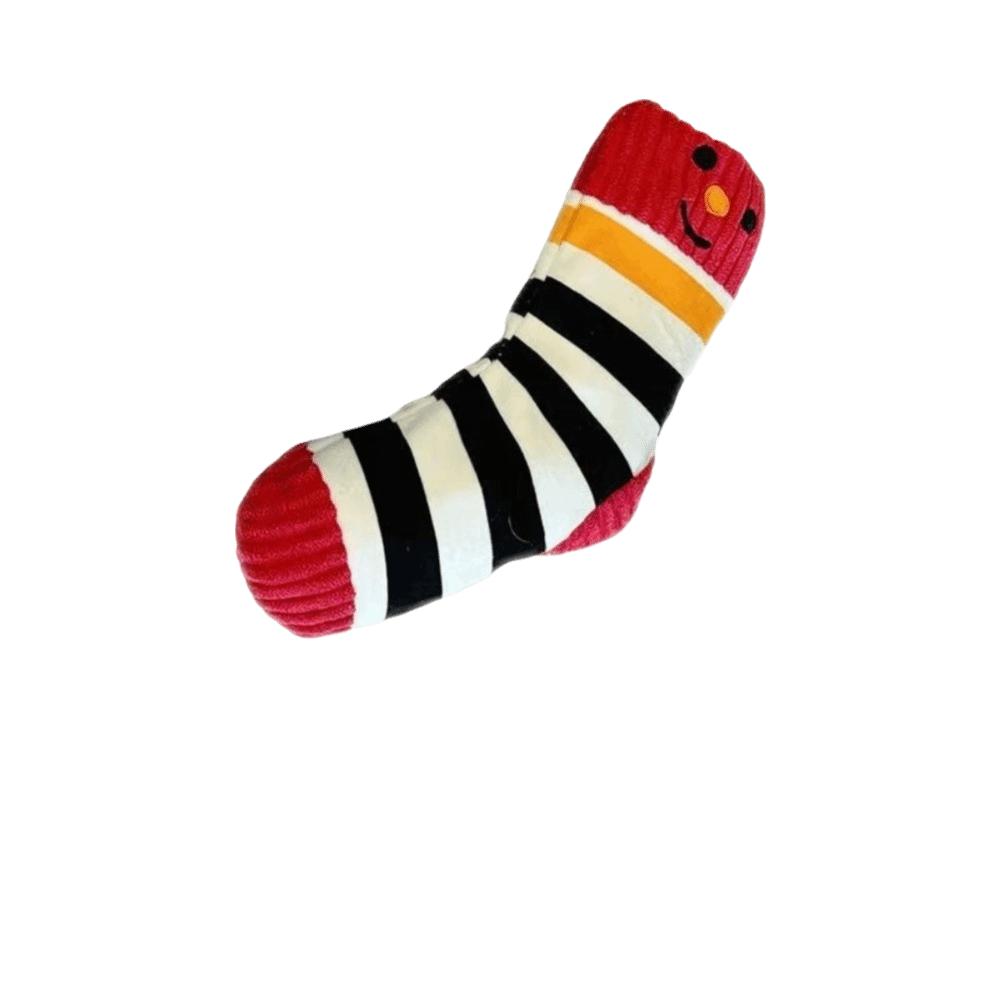 

Cartoon Dog Squeaker Chew Toy Squeaker Dog Treat Dispenser Dog Food Leakage Socks Teeth Cleaning