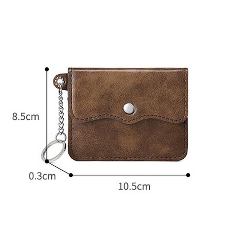 Portable Card Bag Cow Leather Men'S And Women'S Card Bag Coin Purse Slim Credit Card Id Holder Pocket Wallet For Men And Women