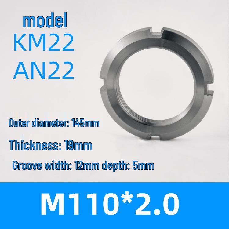 AN Locking Slotted Round Nut Set with KM Lock Washer (AW0405-14)