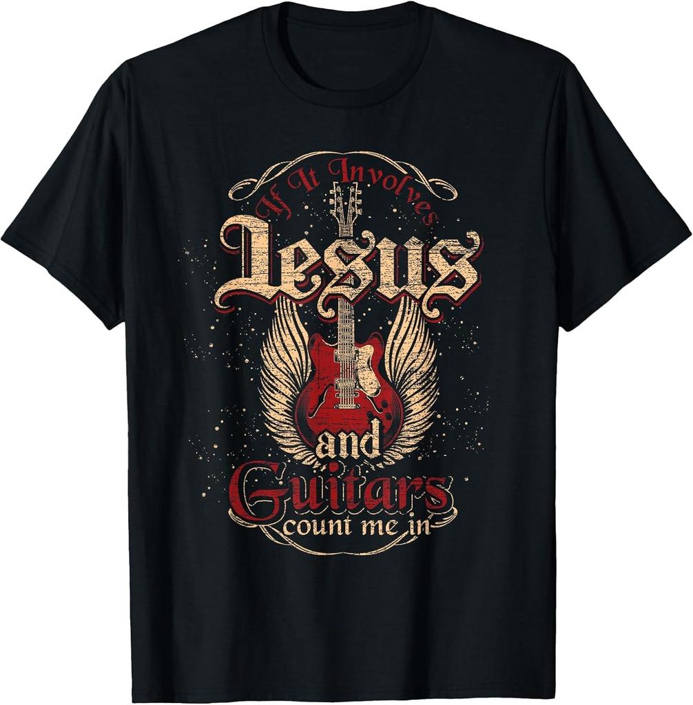 NEW LIMITED! Guitarist Guitar Musician Christian Music Jesus Tee - MADE IN USA