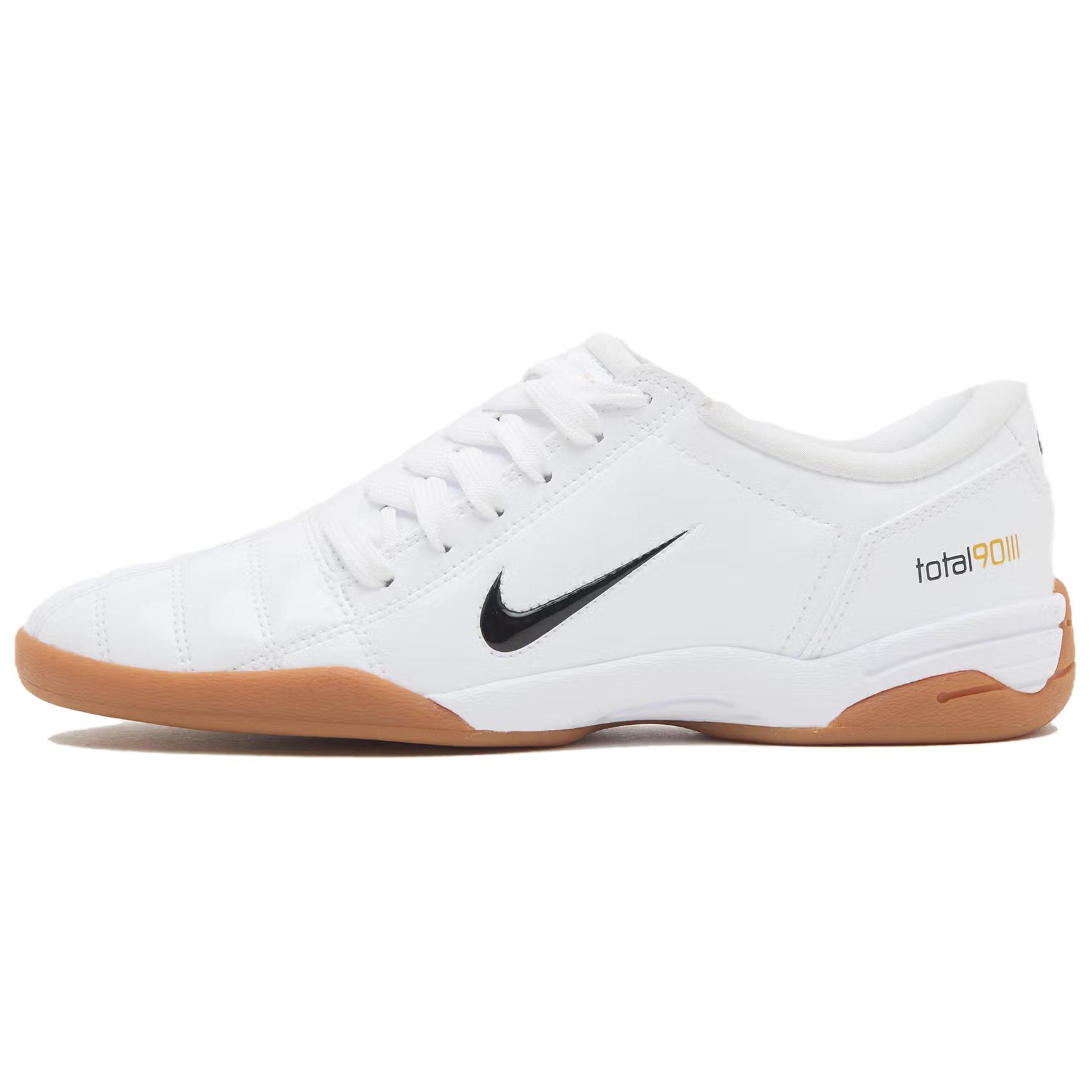 

Nike Total 90 3 SP Patent Leather Pack - White Black Women Sneakers Metallic-Gold Gum-Med-Brown IB5666-100 37.5
