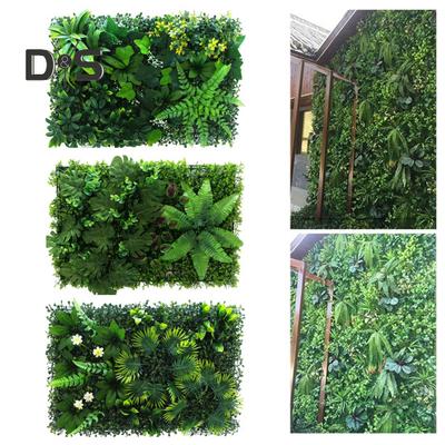 Pannello da parete con piante artificiali da 40x60 cm, finto verde realistico, sfondo per muro, decorazione per interni ed esterni, giardino, privacy, siepe, recinzione, schermo