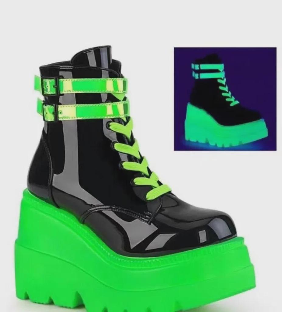 European & American 2024 Colorful Women's Wedge Heel Boots - Side Zipper, Large Sizes Available