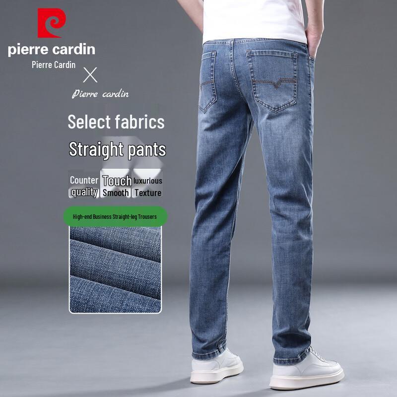 Pierre Cardin Jeans Uomo Dritti Slim Elasticizzati