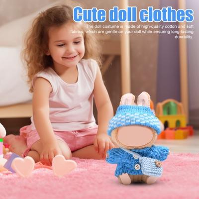 Doll Clothes Cute Sweater Hat Set for 17cm La Bubu Dolls Clothing Replacement Outfits for Theme Parties And Photo Shoots