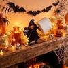 Halloween Kitchen Paper Towel Holder Wooden Napkin Holder, Ghost Pumpkin Tabletop Decor for Dining Room, Cute Theme Storage Spooky Organizer