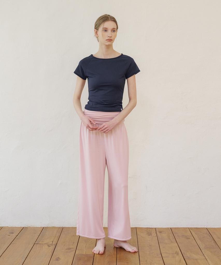 REINAMORA Muse Drape Two-Way Pants Cotton Candy