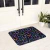 Colorful Cat Silhouettes Cartoon Black Cats Anti-slip Doormat Floor Mat Carpet Rug for Kitchen Entrance Living Room Footpad Mats