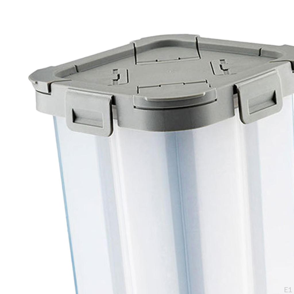 Airtight Cereal Storage Container Transparent with Lids and Compartments
