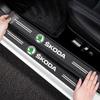 4pcs Car Door Sill Board Carbon Fiber Protector Sticker For Skoda Octavia Fabia Superb Kamiq Kodiak Yeti Karoq Octavia RS  WL5