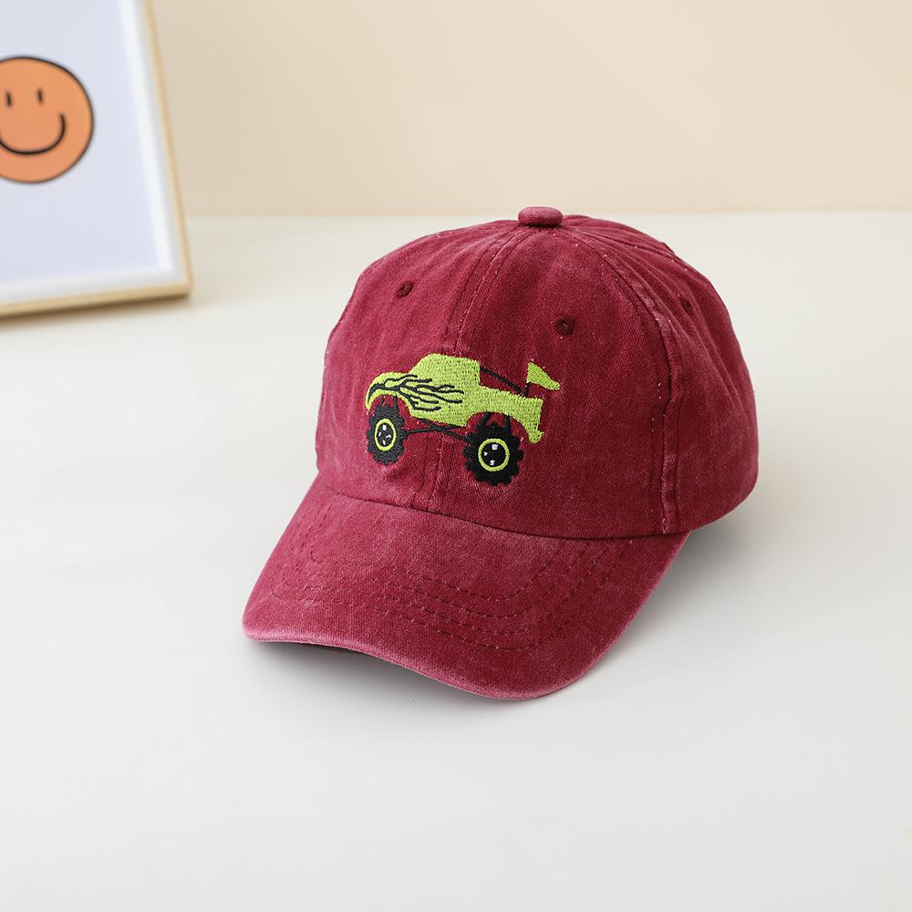 JYL TS DIY Pickup Truck Kids Cap Washed Vintage Baseball Hat Cotton