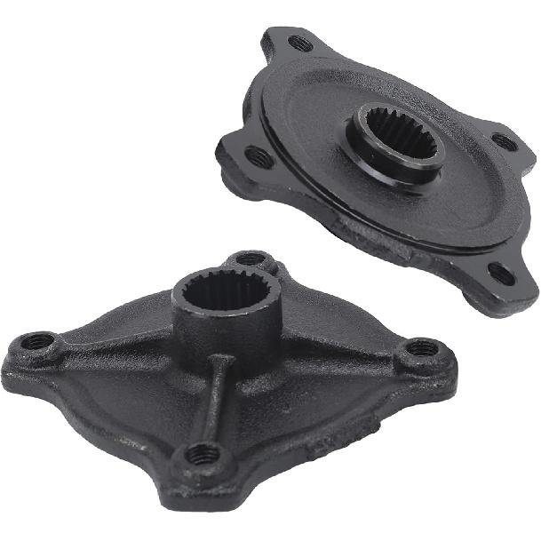 Qiilu Hinterradnabe, 2 Stück 23 Zähne Verzahnung 4 Loch Rad Hinterradnabe Passend für Quad ATV Kart