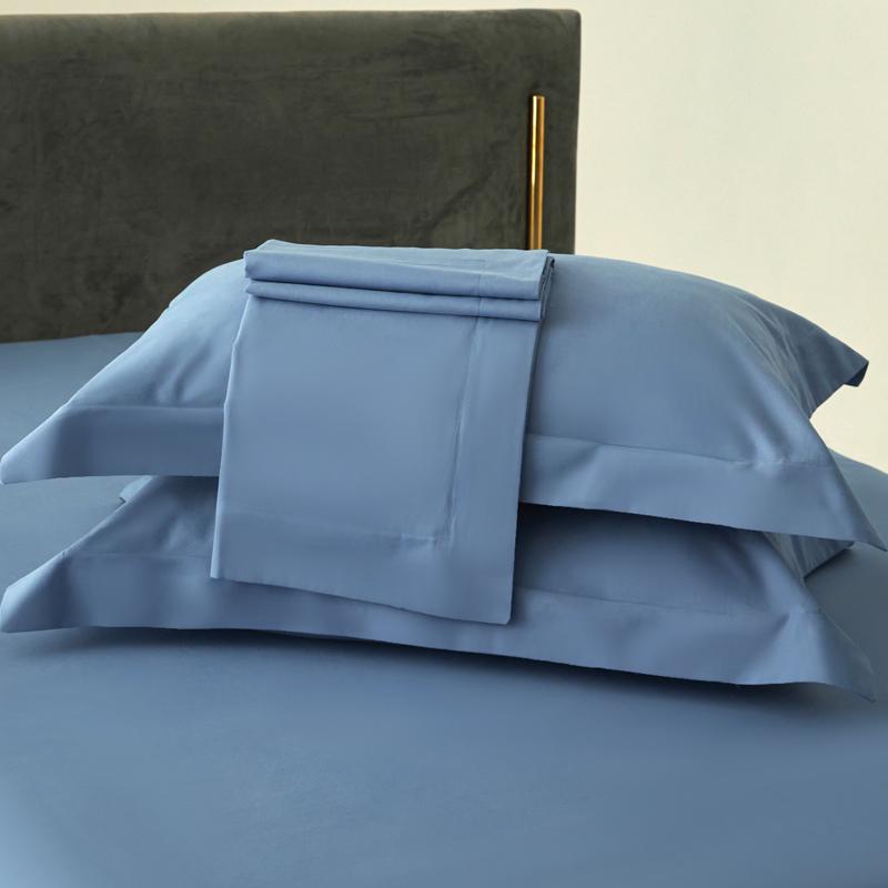 Premium Long-Staple Cotton Pillowcase Set - 100% Pure Cotton, Solid Color, 48x74cm (2-Pack)