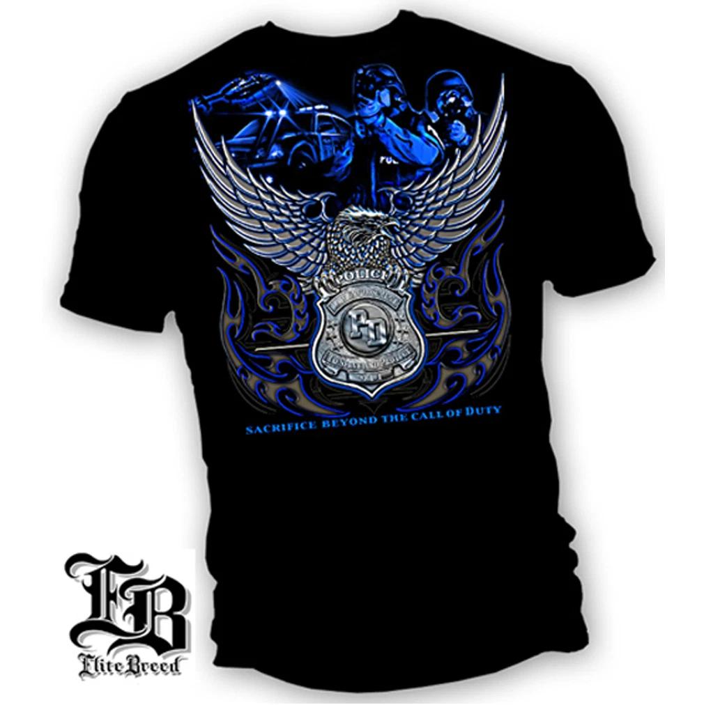 New Police SACRIFICE BEYOND THE CALL OF DUTY T-Shirt 4XL