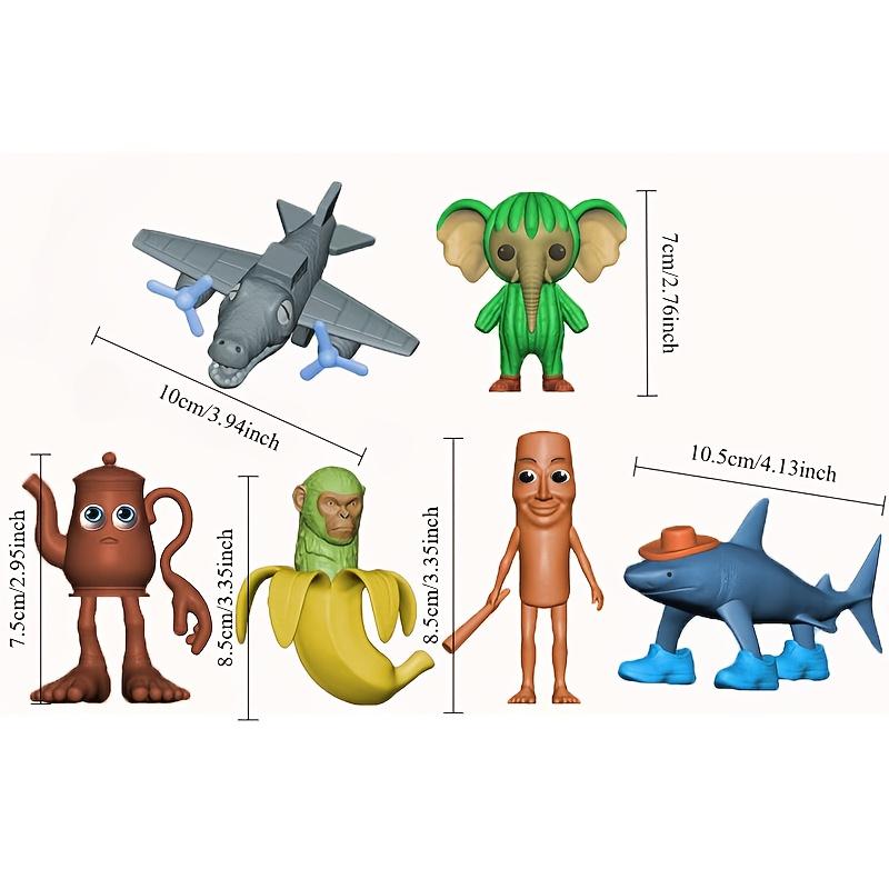 6 Pieces of Biological Statue Ornaments, Interesting Storm-style Statue Ornament Teapot Figurine - Fun Statue Model, Tabletop