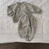 Kinder Sweatshirt Set Herbst/Winter Fleecefutter Set Jungen Mädchen Locker sitzendes Langarm Sweatshirt + Hose 2-teilig