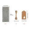 12Pcs Linen Drawstring Wine Bottle Covers With Tags and Linen Rope Dustproof Red Wine Packaging Bag Xmas Christmas Party Decor