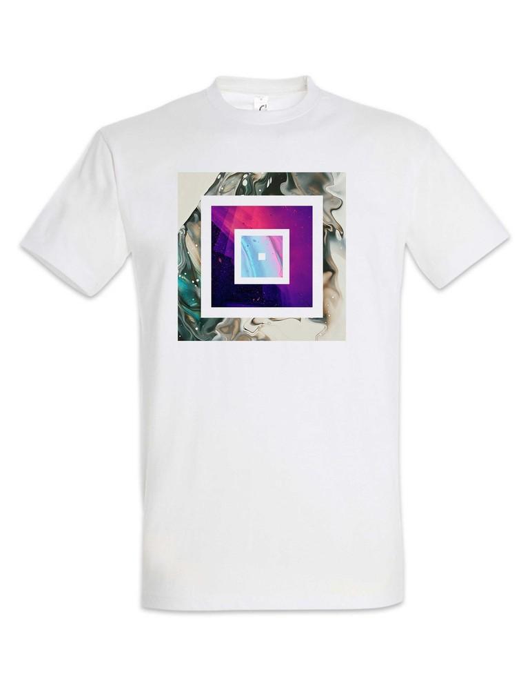 Abstract Squares T-Shirt Random Abstract Art Colourful Forms Form Old School