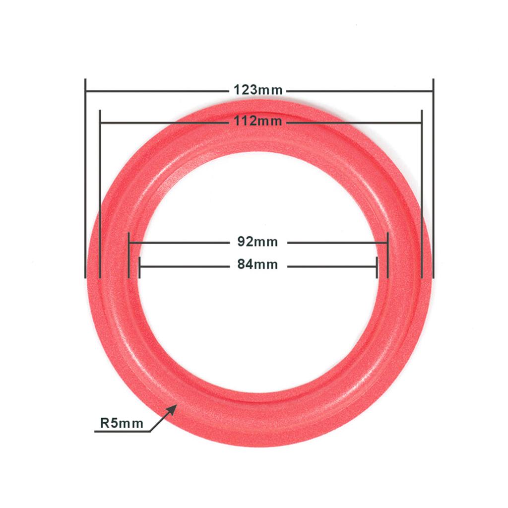 Speaker Rubber Foam Edges Surround Rings Repair Part for Speaker Repair DIY Surround Edges Dustproof Rings Improved Bass