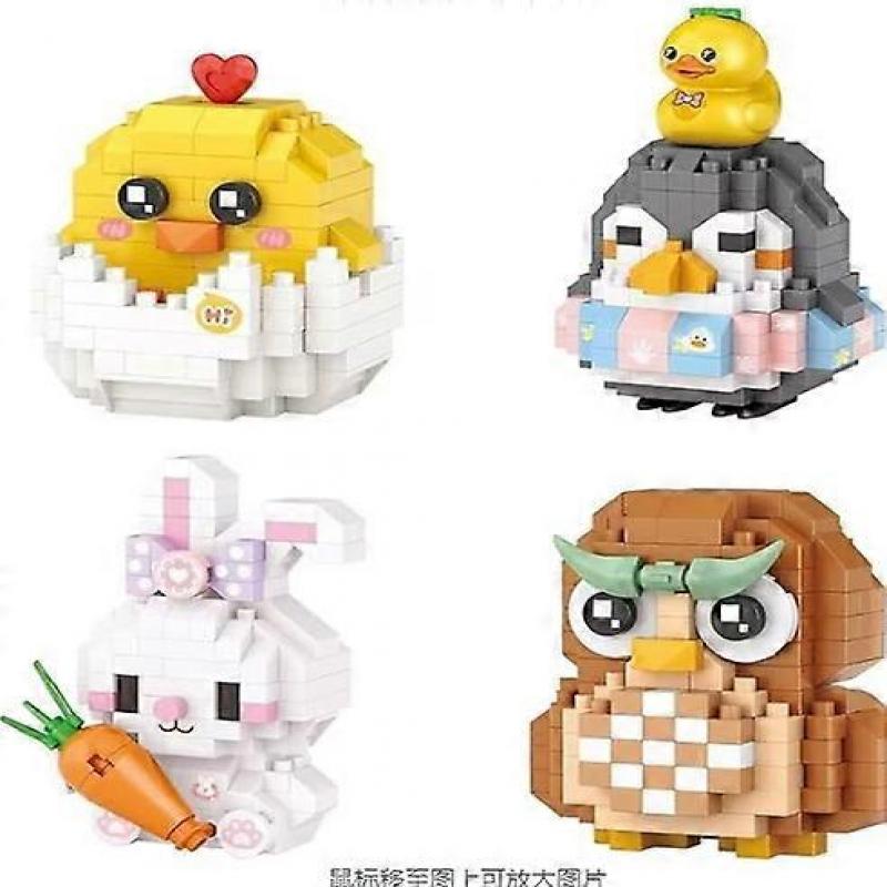 4 Pack Easter Building Block Toys for Kids Boys Girls Teens Easter Basket Gifts