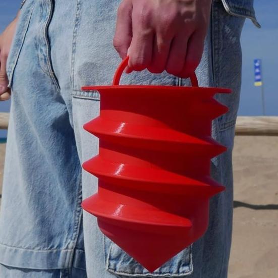 3D Printed Beach Sand Safe with Keys for AirTag Heavy Duty Beach Blanket Keys Phone Cash Valuables Storage Concealed Lock Box
