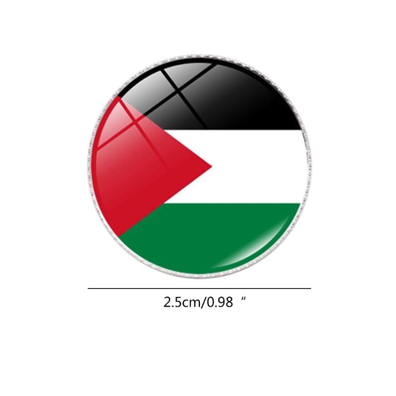 Colorful Metal Flag Pins Stylish National Flags Badges Portable Shirt Lapel Pins Fashionable Brooches Accesssory