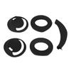 2PCS Earpad Covers Fit for     Headphone Silicone Earpad Cushion Protective Cover with Headphone Case Covers and Headband Cover