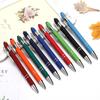 Cross-Border Aluminum Ballpoint Pen with Touchscreen Stylus and Laser Engraving