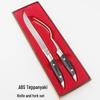 Stainless Steel Outdoor Teppanyaki BBQ Knife and Fork Set for Kitchen and Cooking
