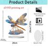 Purple Dragon & Butterfly Girl Acrylic Ornament - Home & Office Decoration