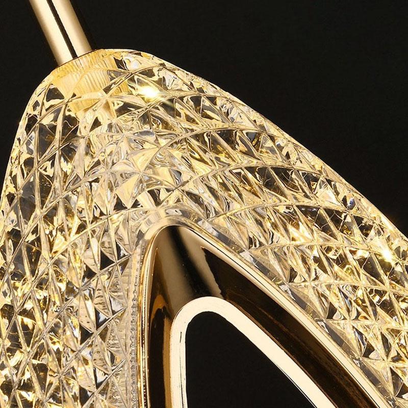 Nordic LED Heart-Shaped Pendent Light Modern Indoor Lighting Home Bedside Lamp Living Room Decor Fashion Light Luxury Chandelier