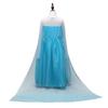 Frozen Elsa Princess Ice Blue Heart Magic [YITING] Kids' Costume, 7-Piece Set, (Princess Dress, Tiara, Wand, Gloves, Necklace, Ring, Earrings)