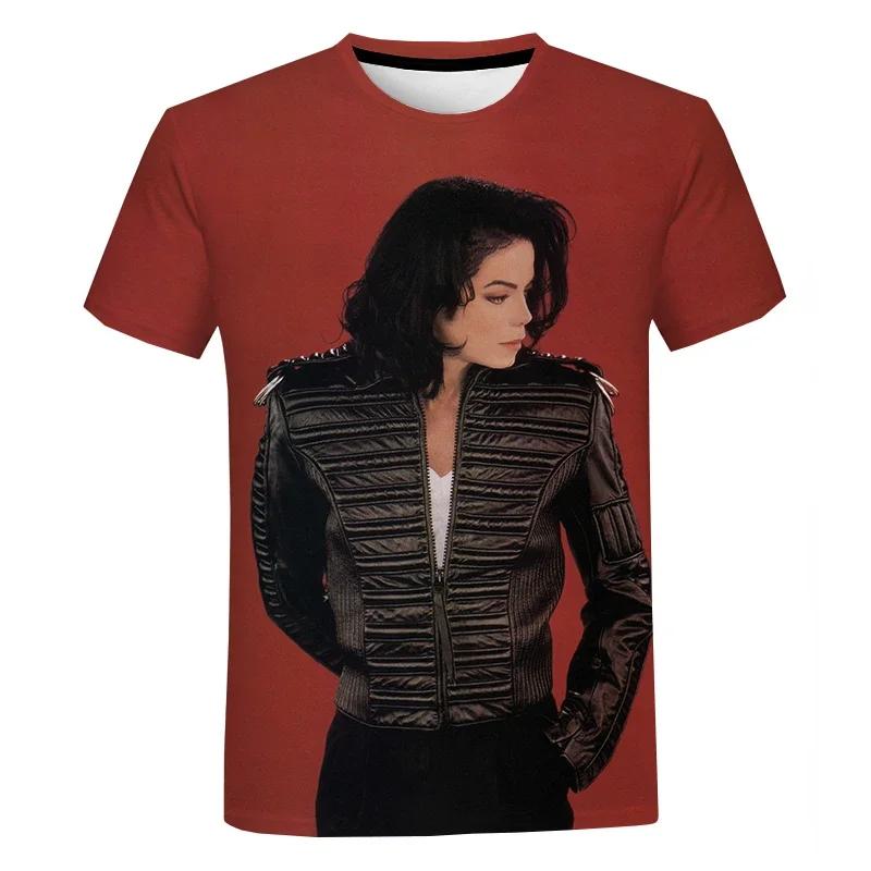 3D Print Michael Jackson T-shirt Boys/Girls Fashion Casual Streetwear T Shirts Men Oversized Clothes