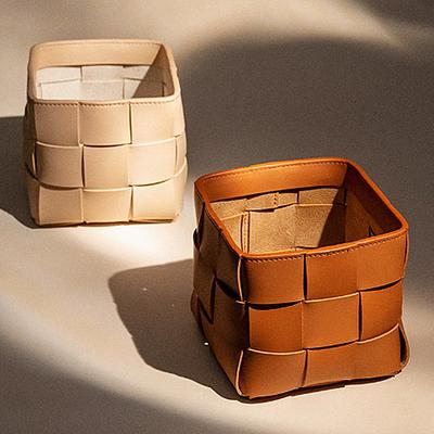 Desktop Storage Bucket Sundries Storage Basket Square Storage Basket for Entrance Desktop Home Organization