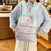 Schoolbag High Value Korean Version Design Sense Leopard Print Primary School Students Backpack Commuting Casual Versatile Fresh Summer Lightweight 