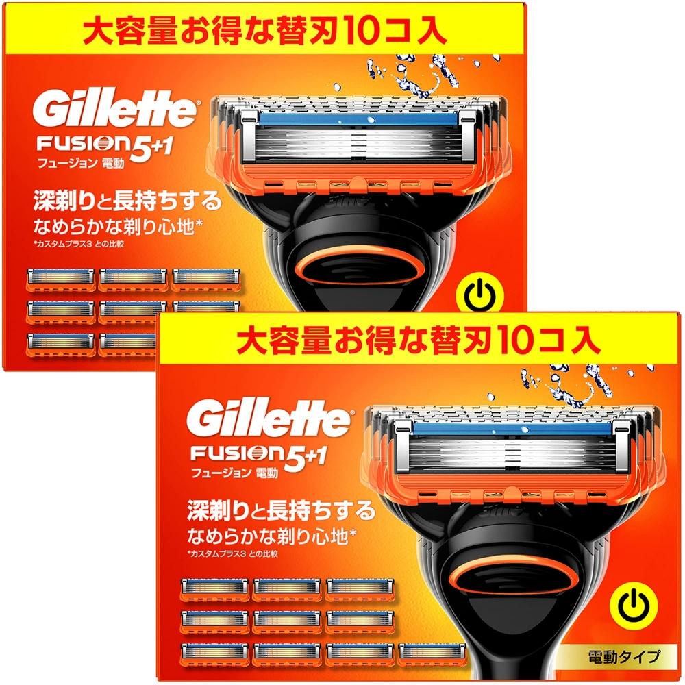 

[Эксклюзив amazon.co.jp] [оптовая закупка] Набор сменных лезвий для электробритвы Gillette Fusion Power Electric из 20 шт. 10 X 2