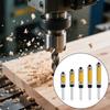5/15Pcs 1/4inch Shank Milling Cutter Wood Carving Edged Trimmer Router Bit Woodworking Milling Cutter Router Bit