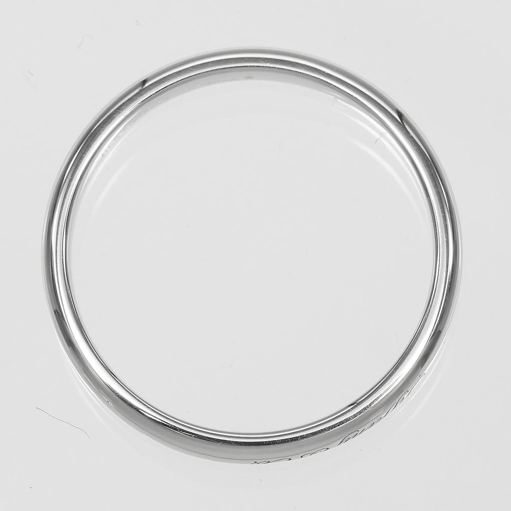TIFFANY&Co. Notes Lucida Ring Pt950Platinum #7.8(US Size) 5g Women Used