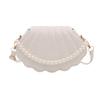 Beautiful Trend Personalized Women's Summer New Fashion Simple Indentation Commuter Pearl Crossbody Shoulder Shell Bag