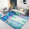 1 buc Covor cu model Disney Lilo și Stitch Covoraș de zonă Covor antiderapant Lavabil manual Preș pentru podea Potrivit pentru Sufragerie Dormitor Decor Acasă