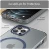 For iPhone 12 Pro Max 6.7 Inch Magnetic Case Translucent Matte TPU+PC Phone Cover Compatible with MagSafe