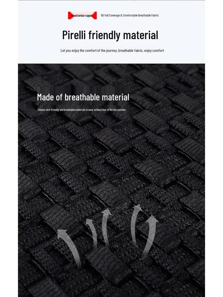 Ice Silk Car Seat Cushion, Four Seasons Universal Fit for Nissan Models: Tiida, Livina, Qashqai, Bluebird - Model B-54